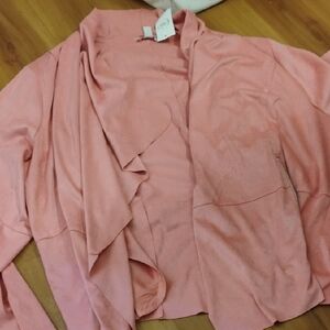 Catos Pink Open Front Cardigan